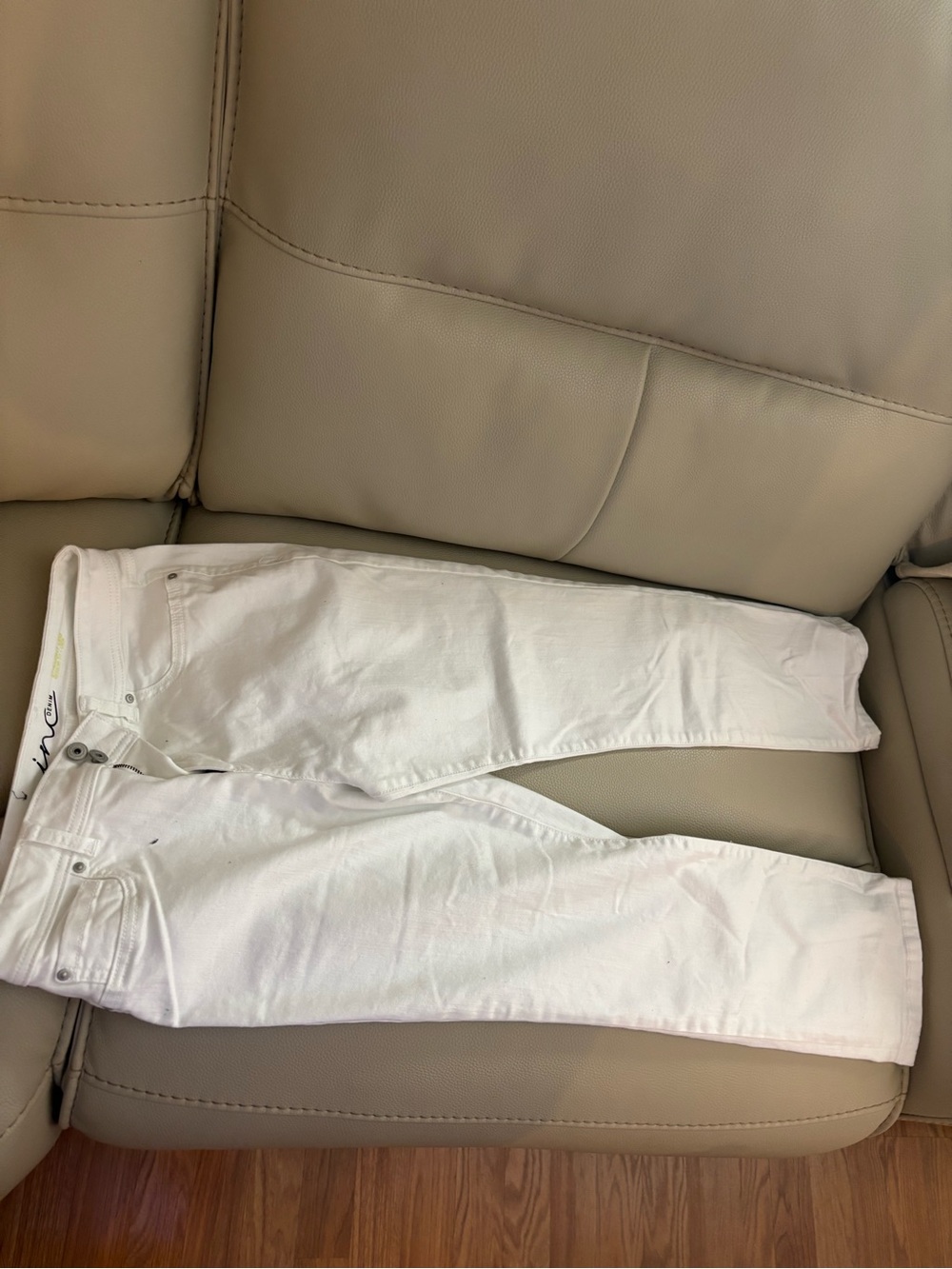 Inc International Concepts White High-Rise Jeans